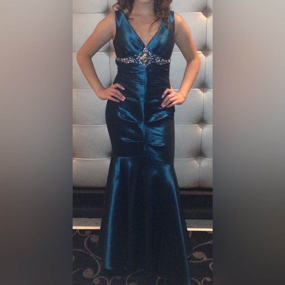 Maxi teal dress